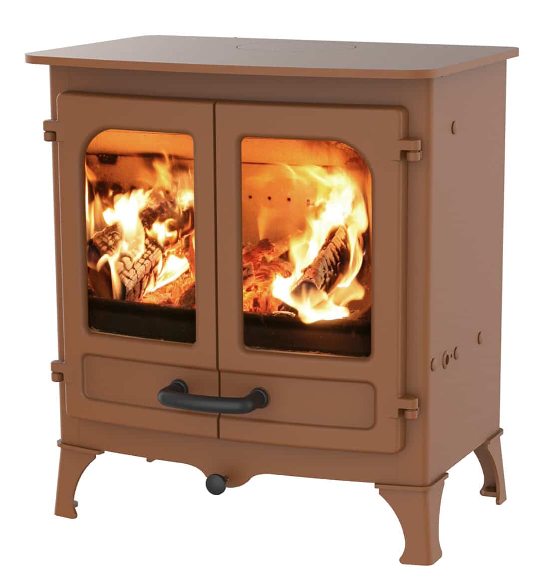 Charnwood Island 2 houtkachel brons