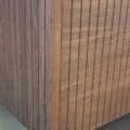 Meubel Panel Wood 120 Breed Met Verticale Ribbel Twee Lades En Spiegel