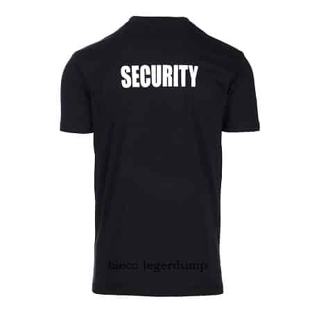 T Shirt Security Beveiliging