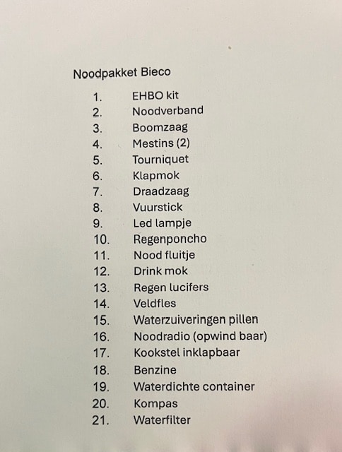 Noodpakket Bieco