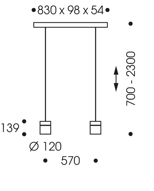 Oligo Tudor Hanglamp