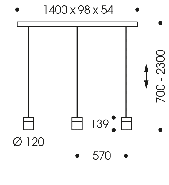 Oligo Tudor Hanglamp