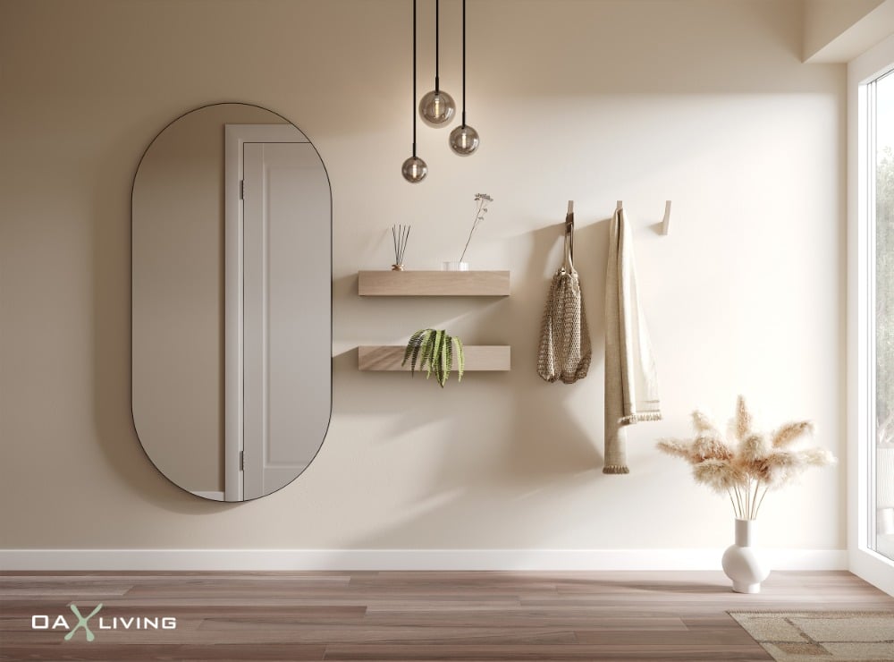 Oaxliving Black Curve Spiegel