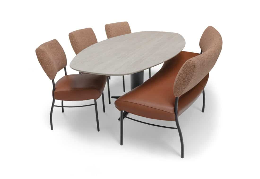 Bree 8217 S New World Arc Eetkamerbank