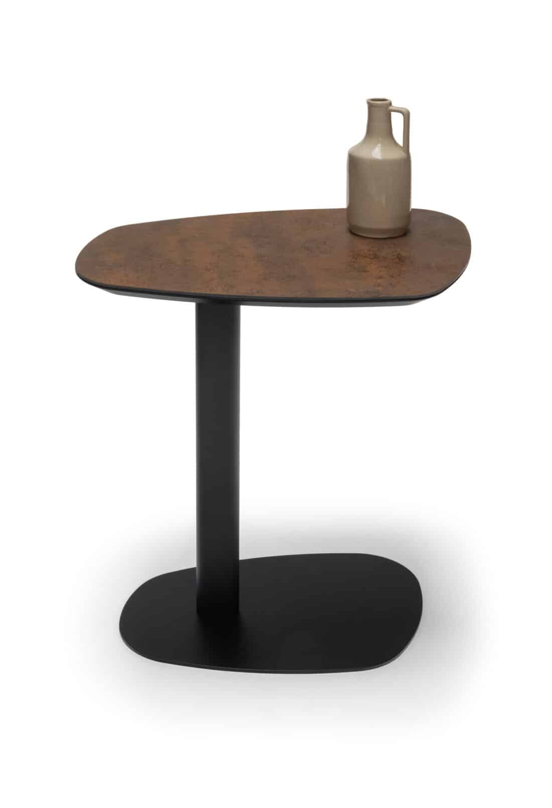 Trapea Banktafel Ceramistone Iron Corten Frame Zwart2