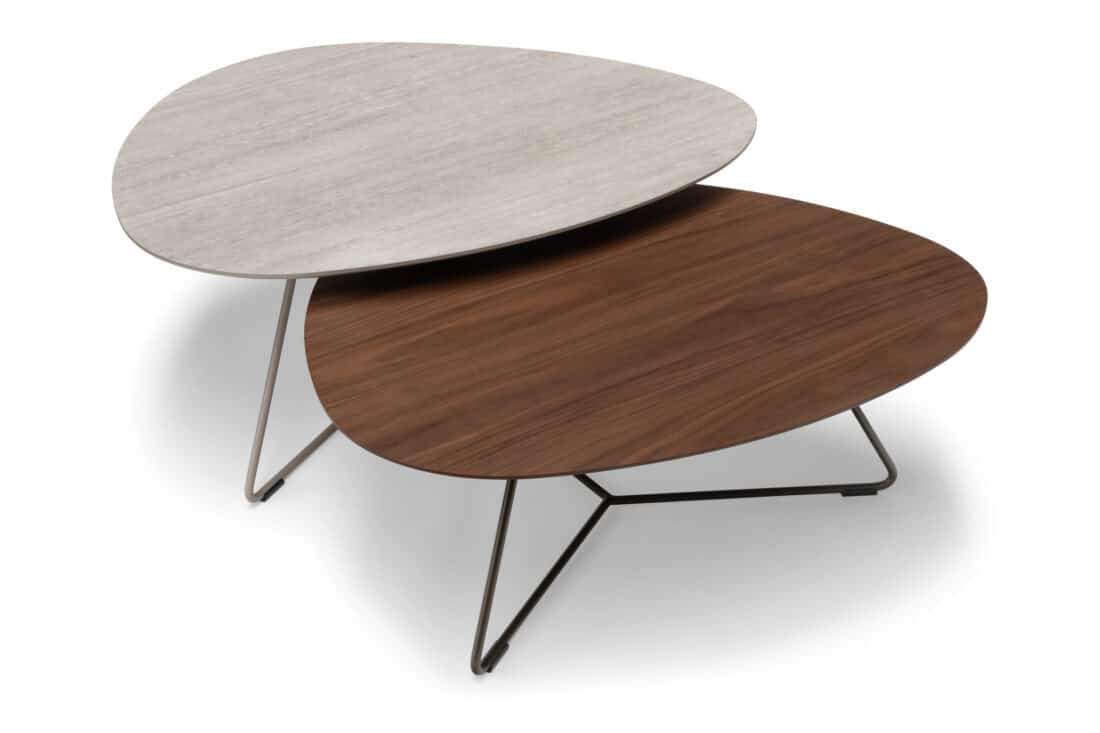 Twinny Salontafels Combineren Travertin Notenfineer