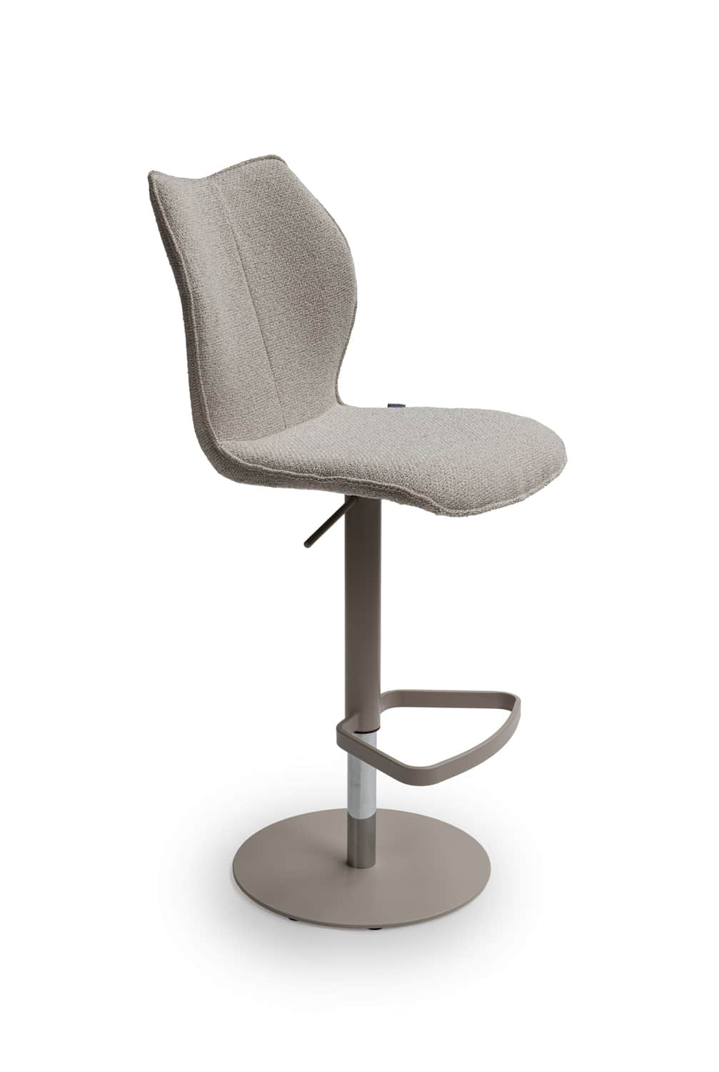 Kiq V Verstellbarer Barhocker Stoff Hell Breesnewworld 1
