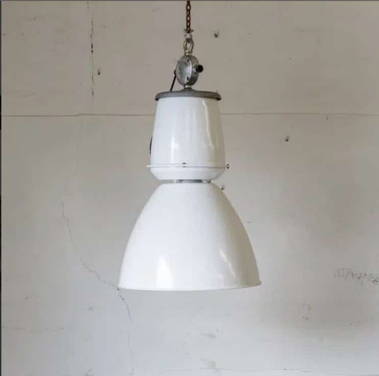 Xxl Fabriekslamp Wit Gecoat