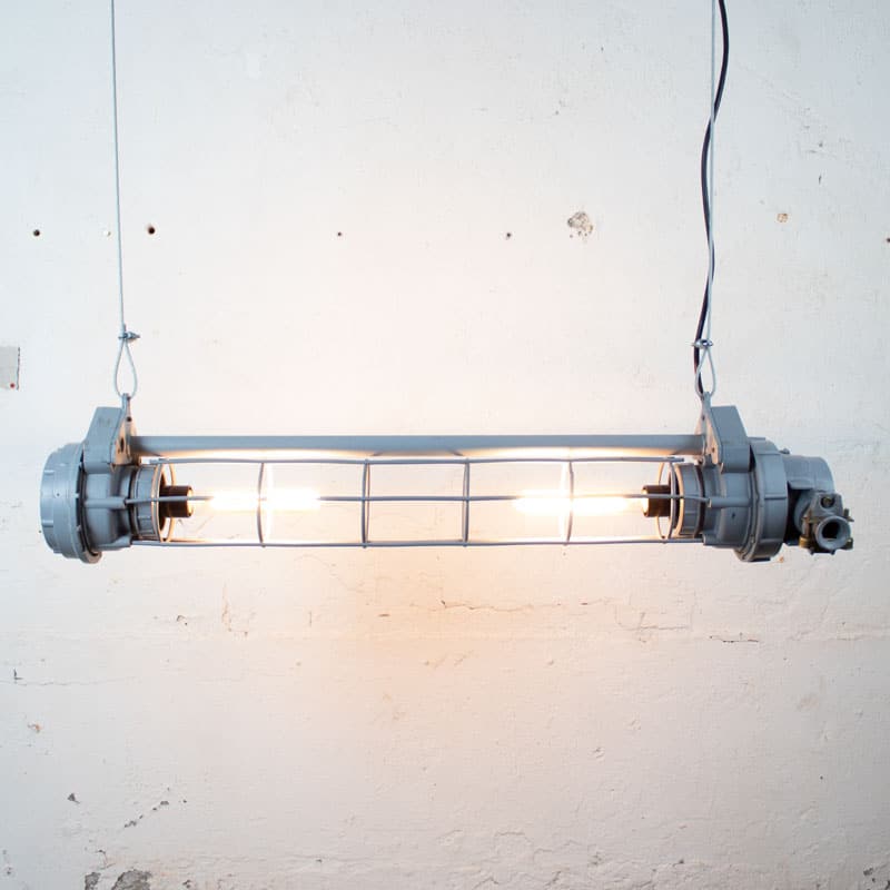 Industrile Tube Lamp Cccp Origineel Grijs