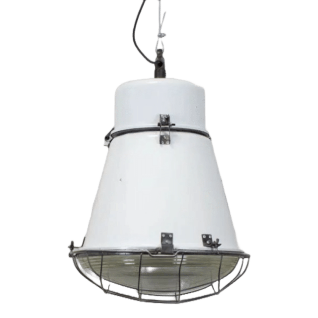 Witte Barrel Fabriekslamp