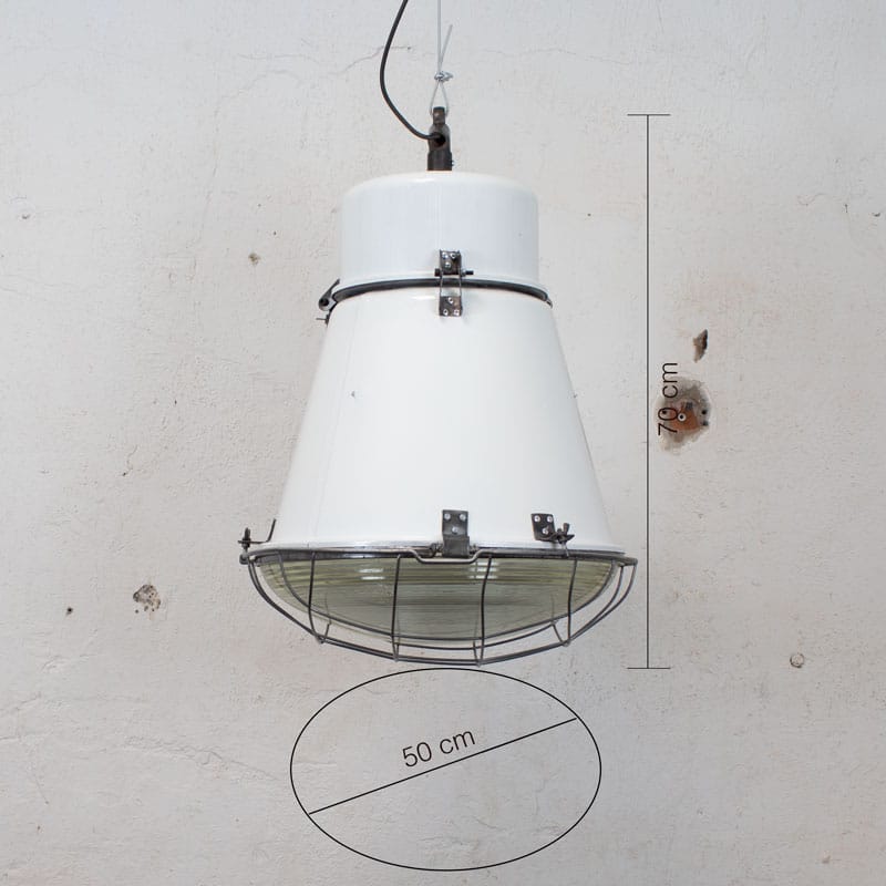 Witte Barrel Fabriekslamp