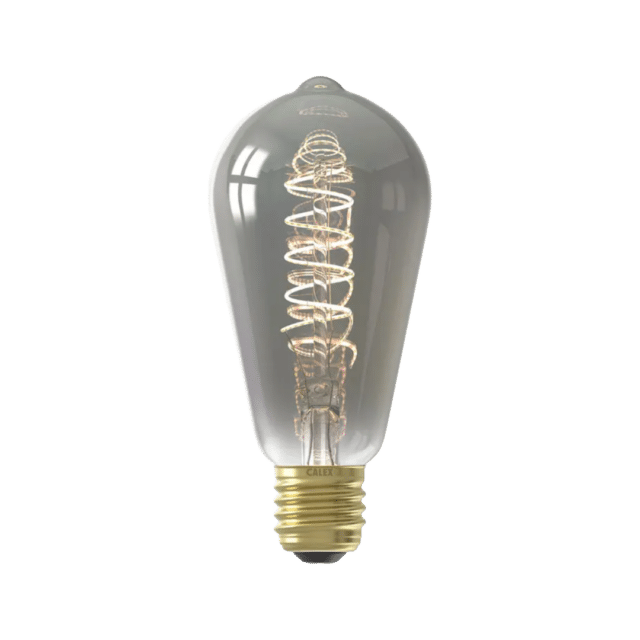 Calex Titanium Rustic Bulb Led Lamp E27 8211 136 Lumen