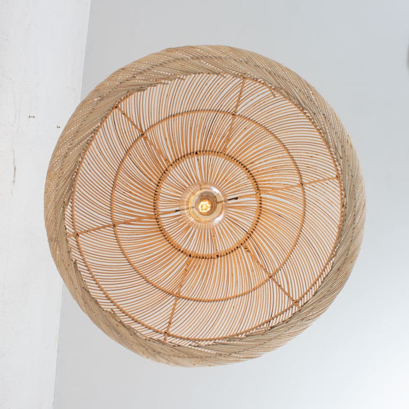 Ronde Bamboe Lamp L