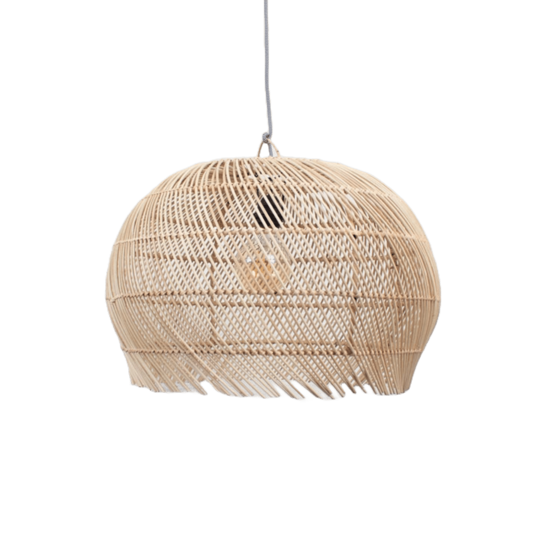 Ronde Bamboe Lamp L