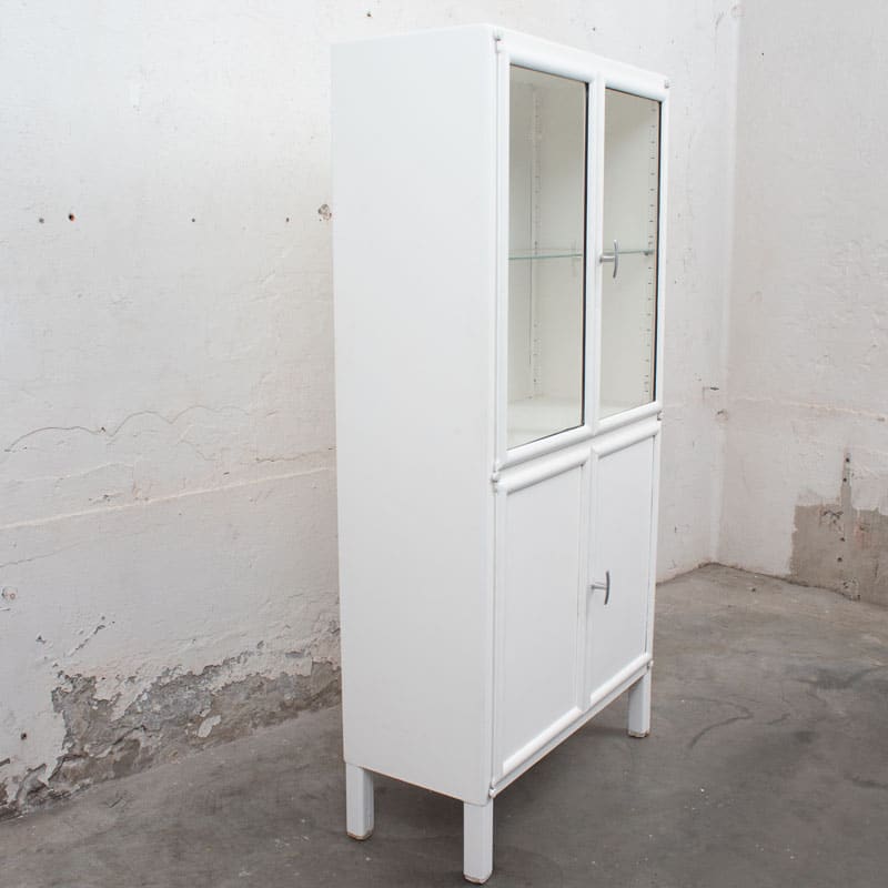 Vintage Apothekerskast Wit Overgespoten