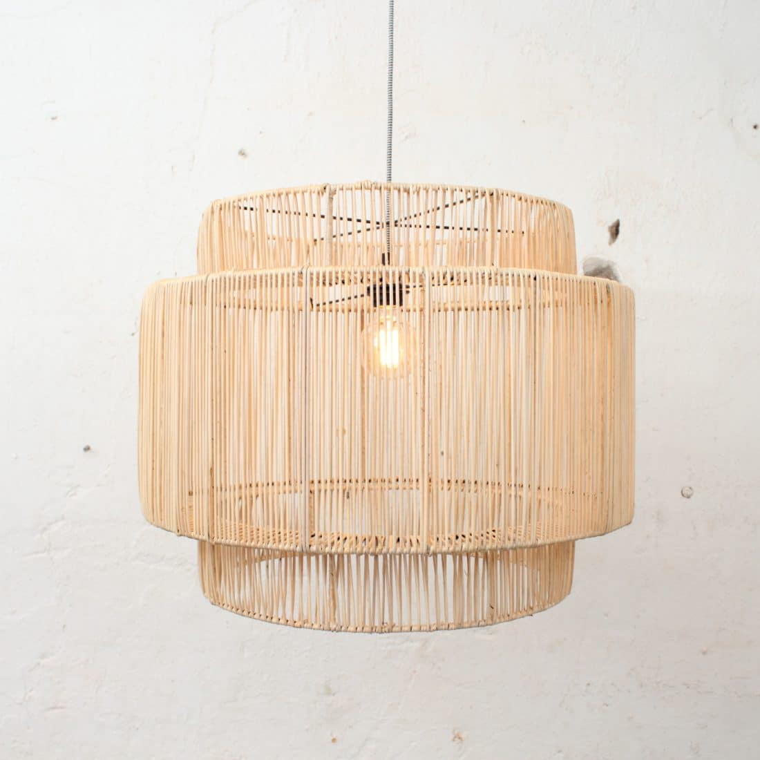 Rotan Cilinder Hanglamp