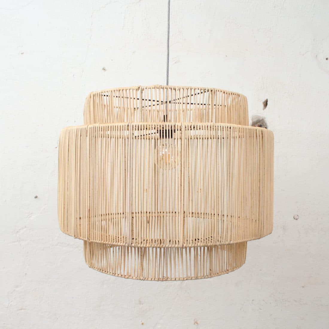 Rotan Cilinder Hanglamp