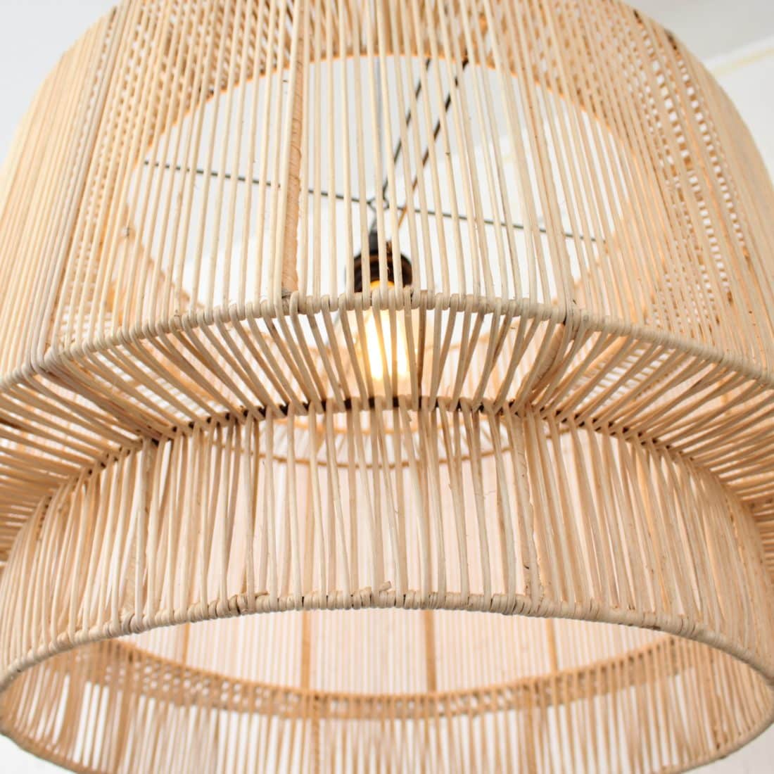 Rotan Cilinder Hanglamp