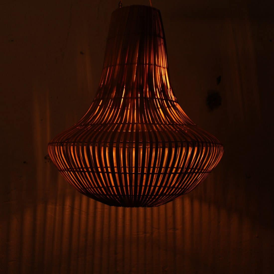 Rotan Dome Hanglamp Xs