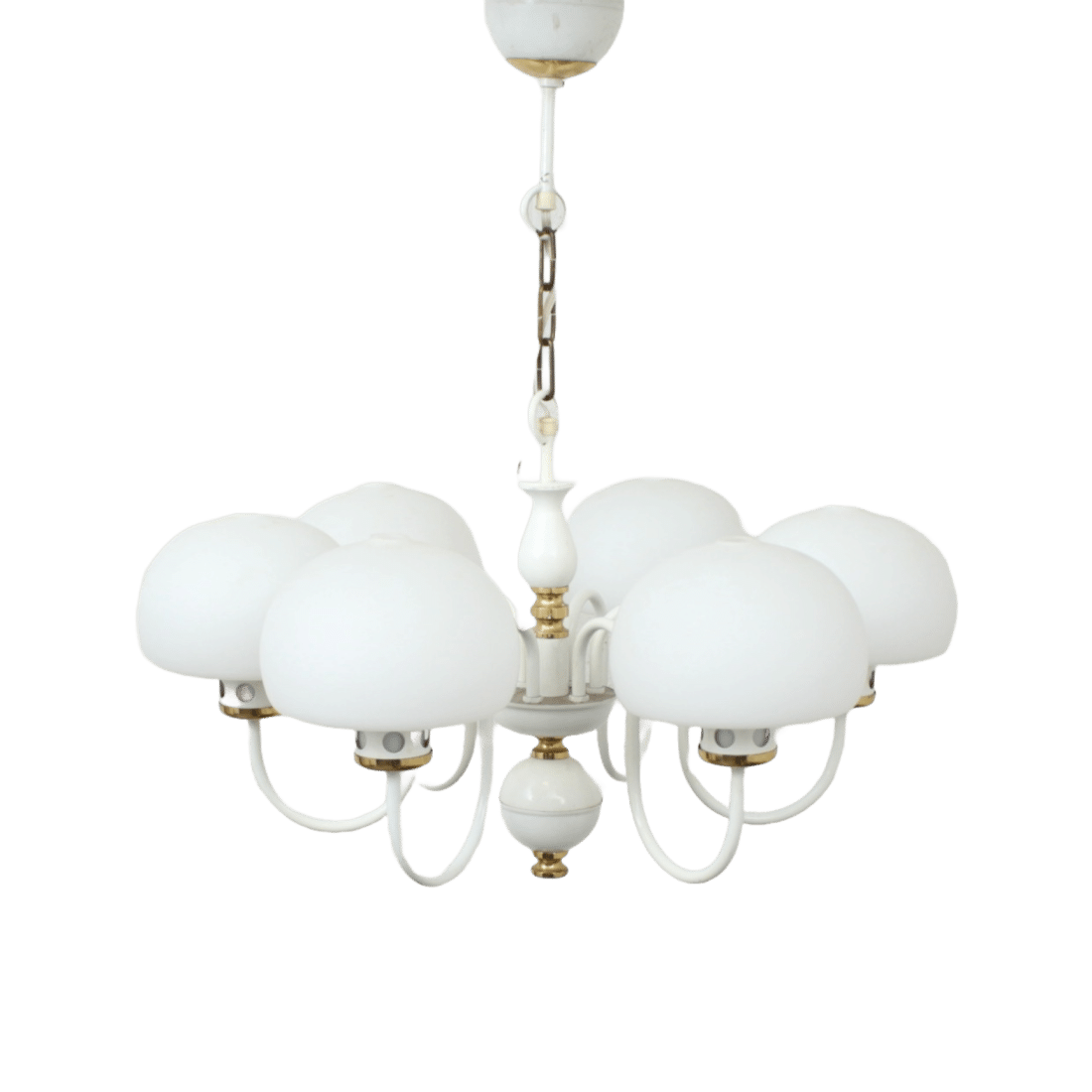 Mid Century Melkglazen Bollamp