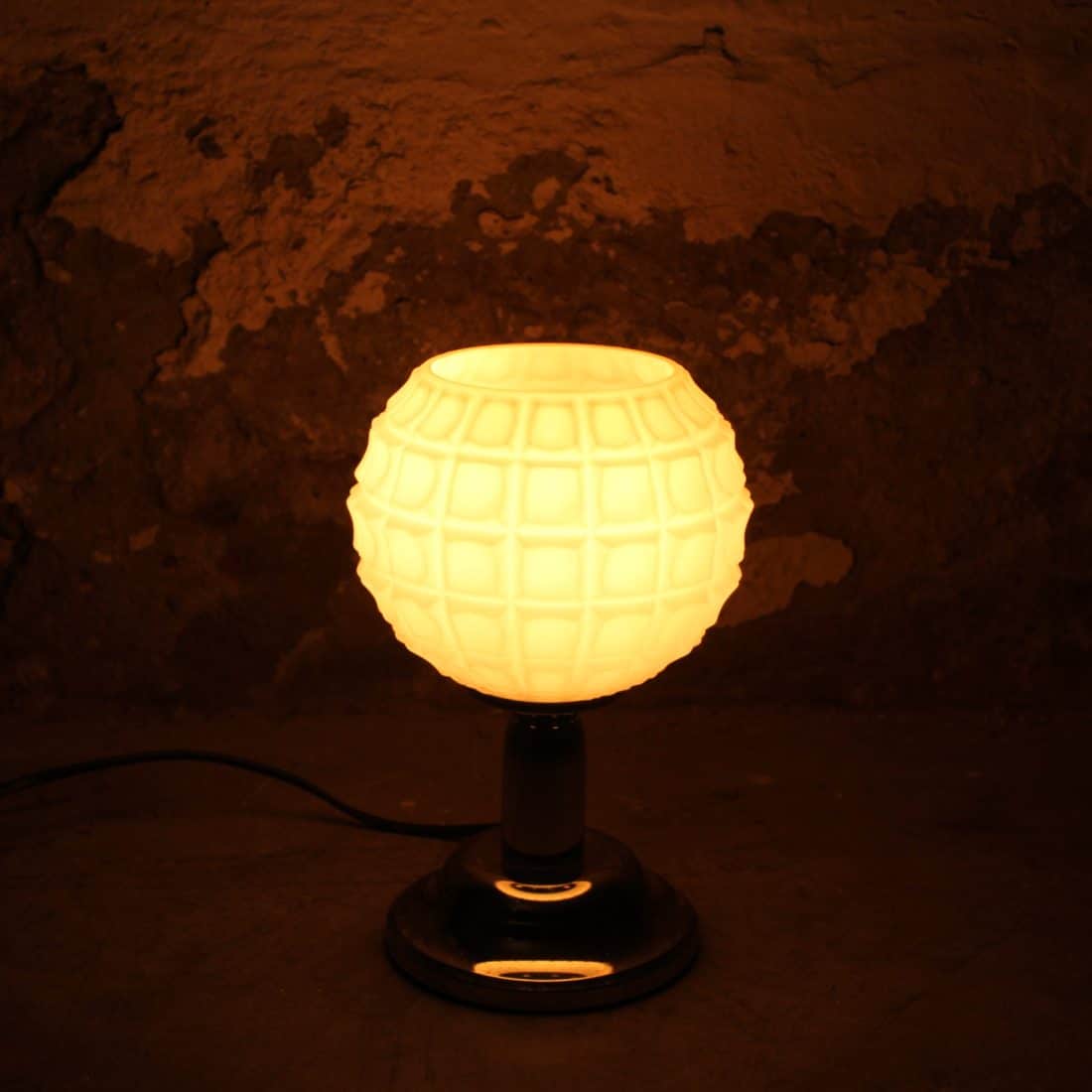 Originele Bureaulamp Melkglas