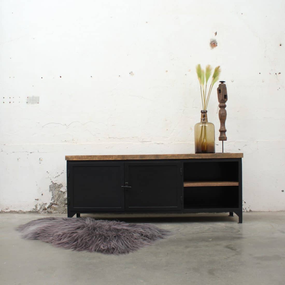 Tv Meubel Maatwerk Black Barnwood