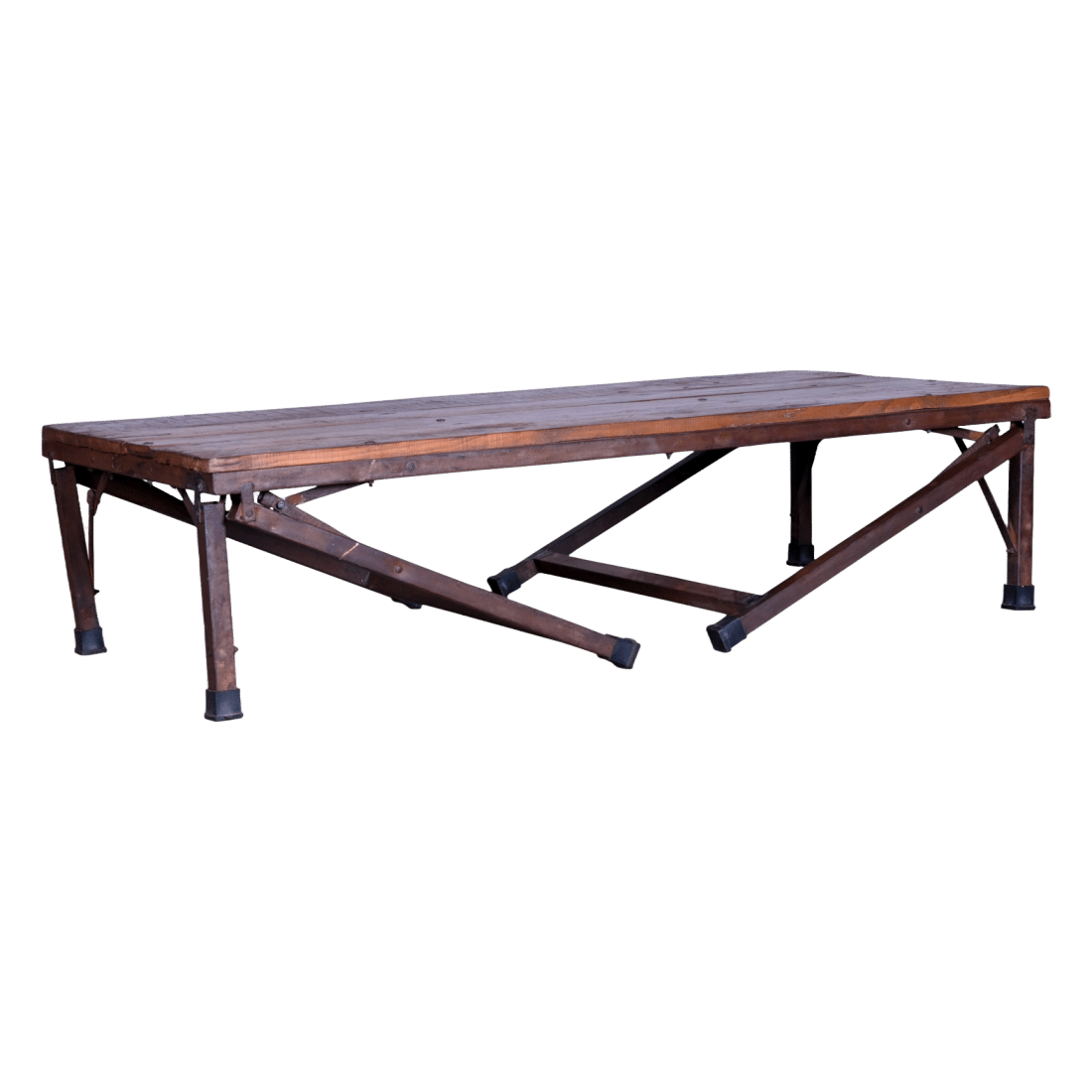 Indiase Inklapbare Markttafel Metalen Frame