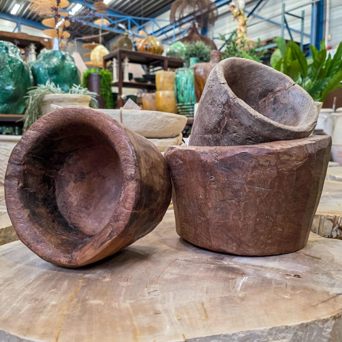 Houten Naga Pot