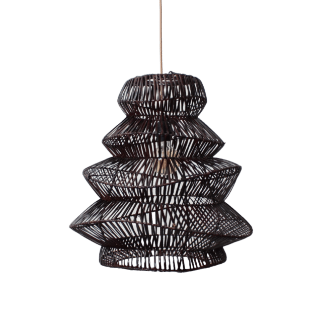 Bamboe Hanglamp Pagoda Bruin S