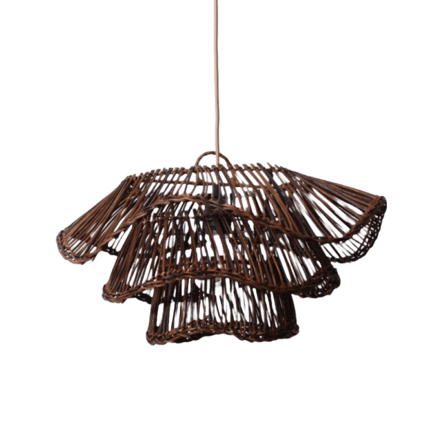 Bamboe Hanglamp Half Wabisabi Bruin 8211 3