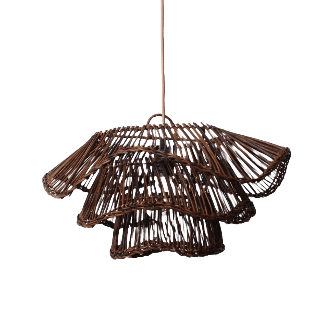 Bamboe Hanglamp Half Wabisabi Bruin 8211 3