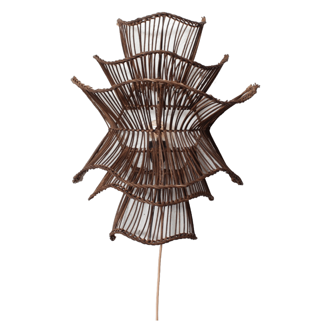 Wandlamp Wabisabi Bruin M