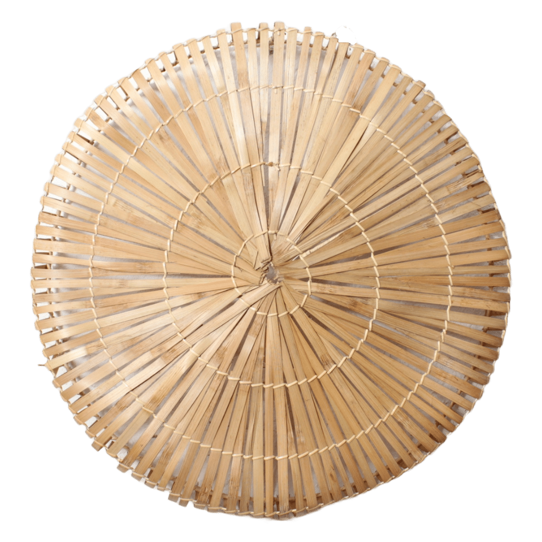 Bamboe Wandlamp Rond Naturel L