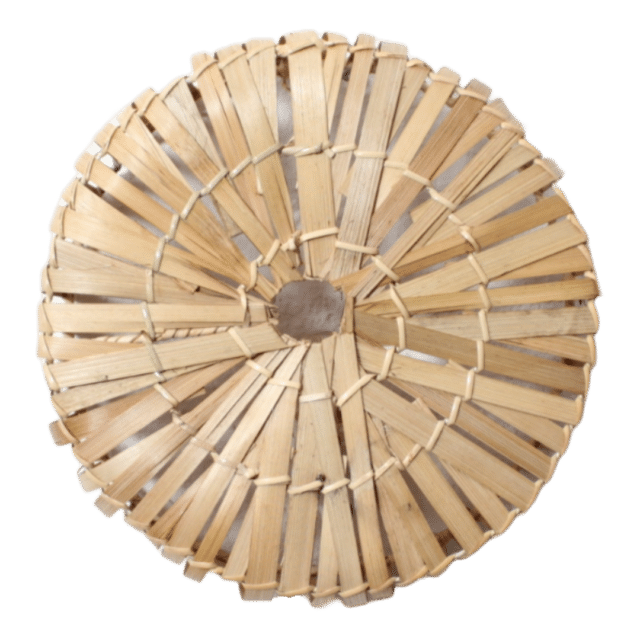 Rotan Wandlamp Rond Naturel S