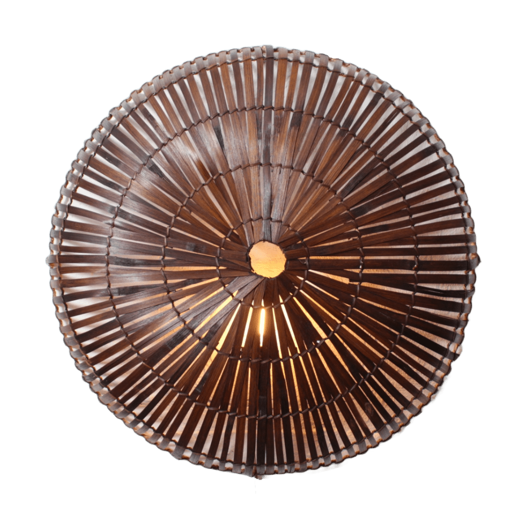 Sunsun Wandlamp Rond Bruin L