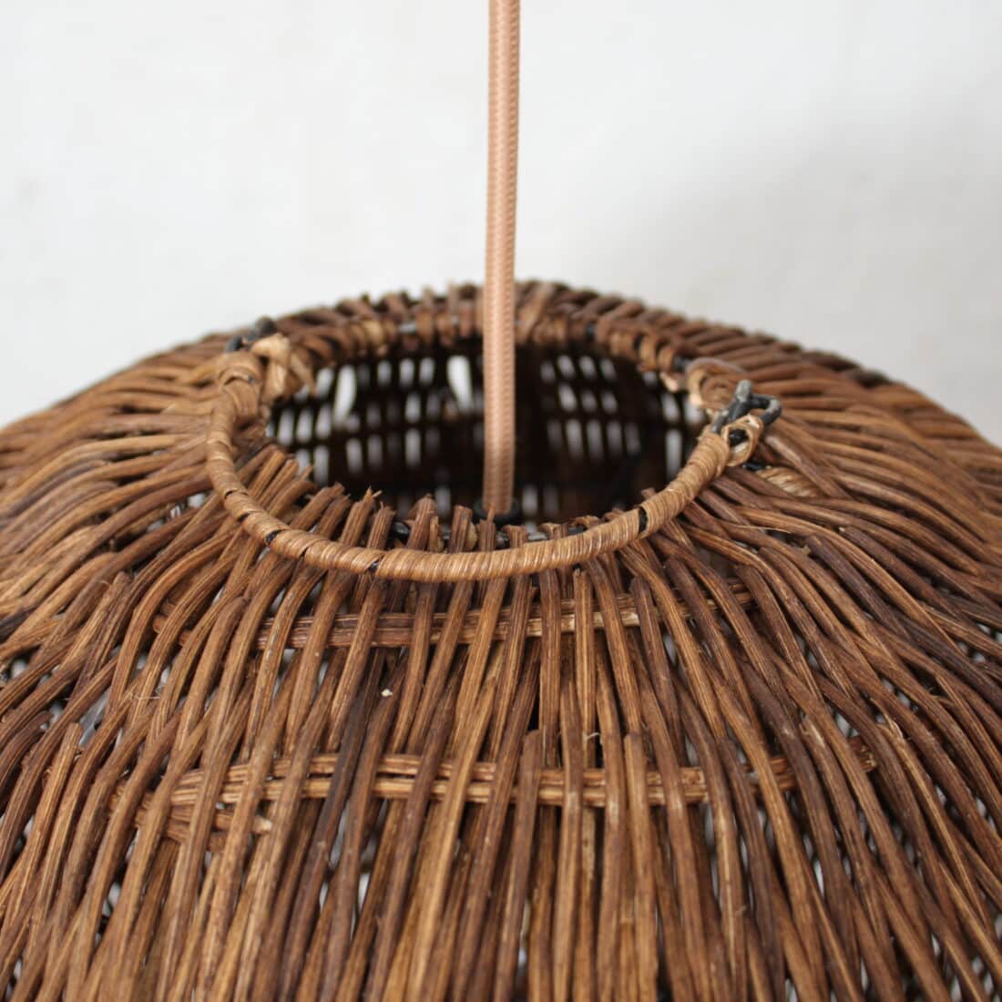 Rotan Bol Hanglamp Bruin S