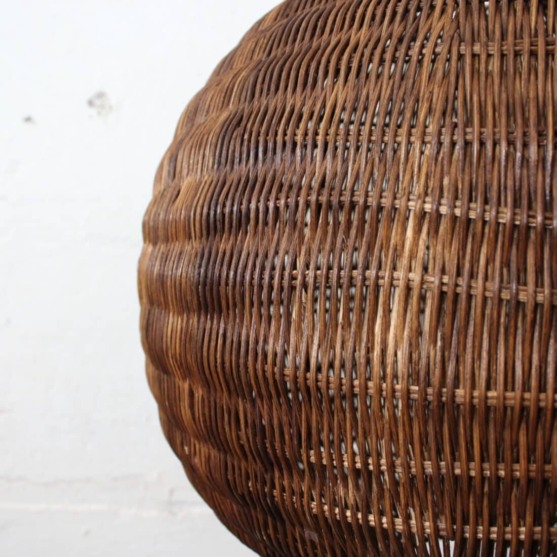 Rotan Bol Hanglamp Bruin M