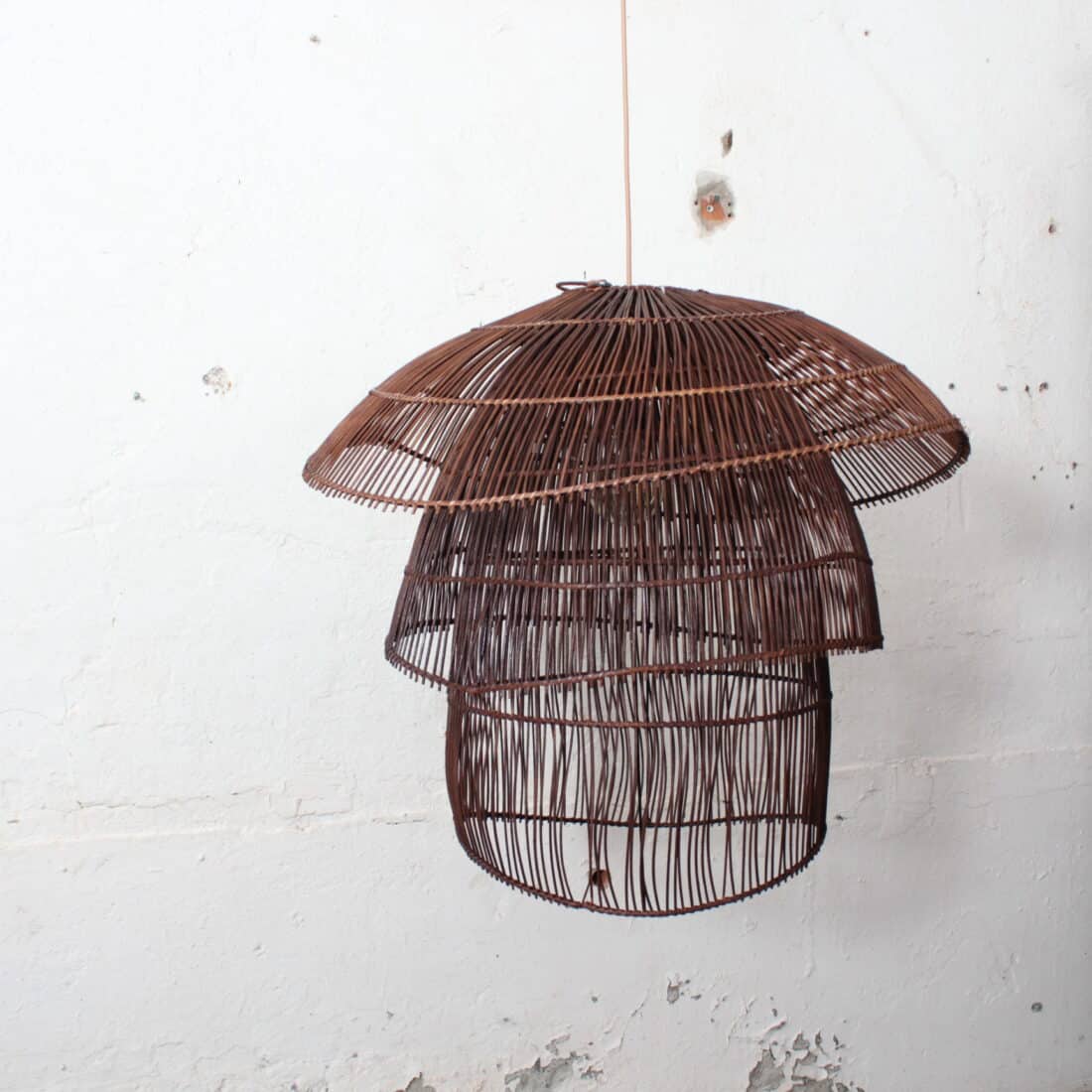 Bamboe Hanglamp Mushroom Bruin L