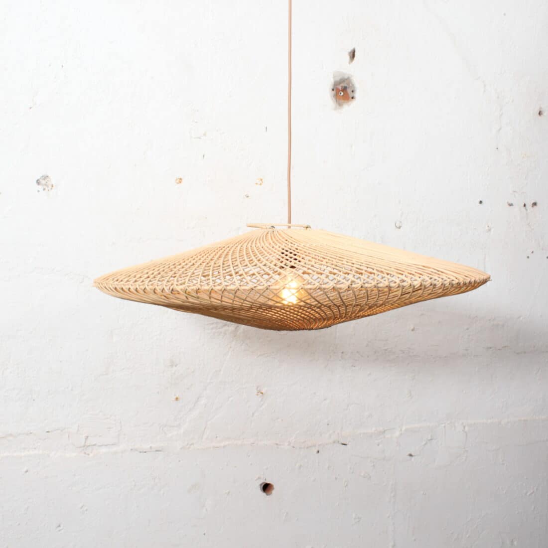 Bamboe Hanglamp Ufo Naturel M