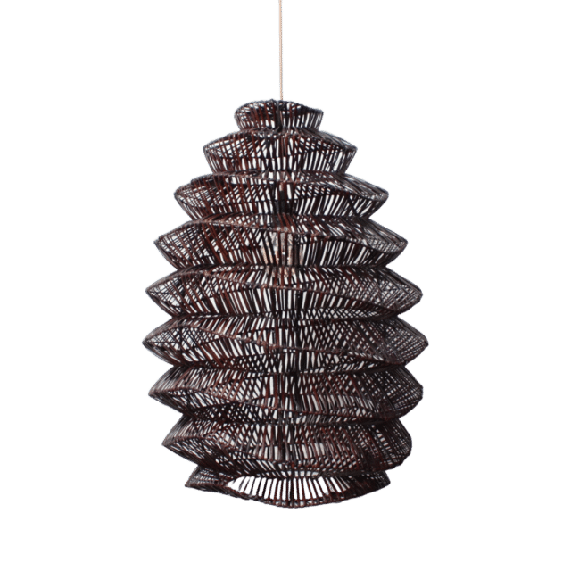 Bamboe Hanglamp Pagoda Bruin L