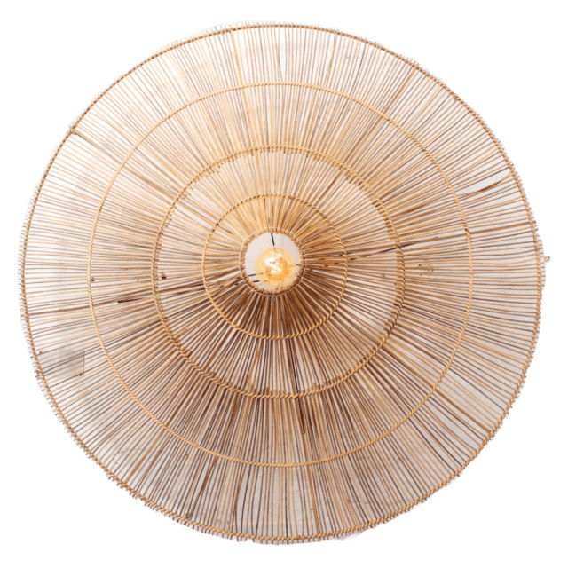 Bamboe Plafondlamp Antik L