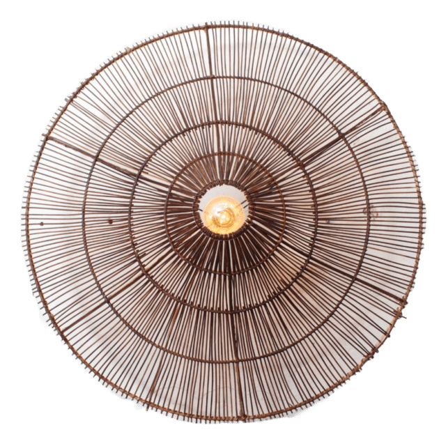 Bamboe Plafondlamp Bruin M