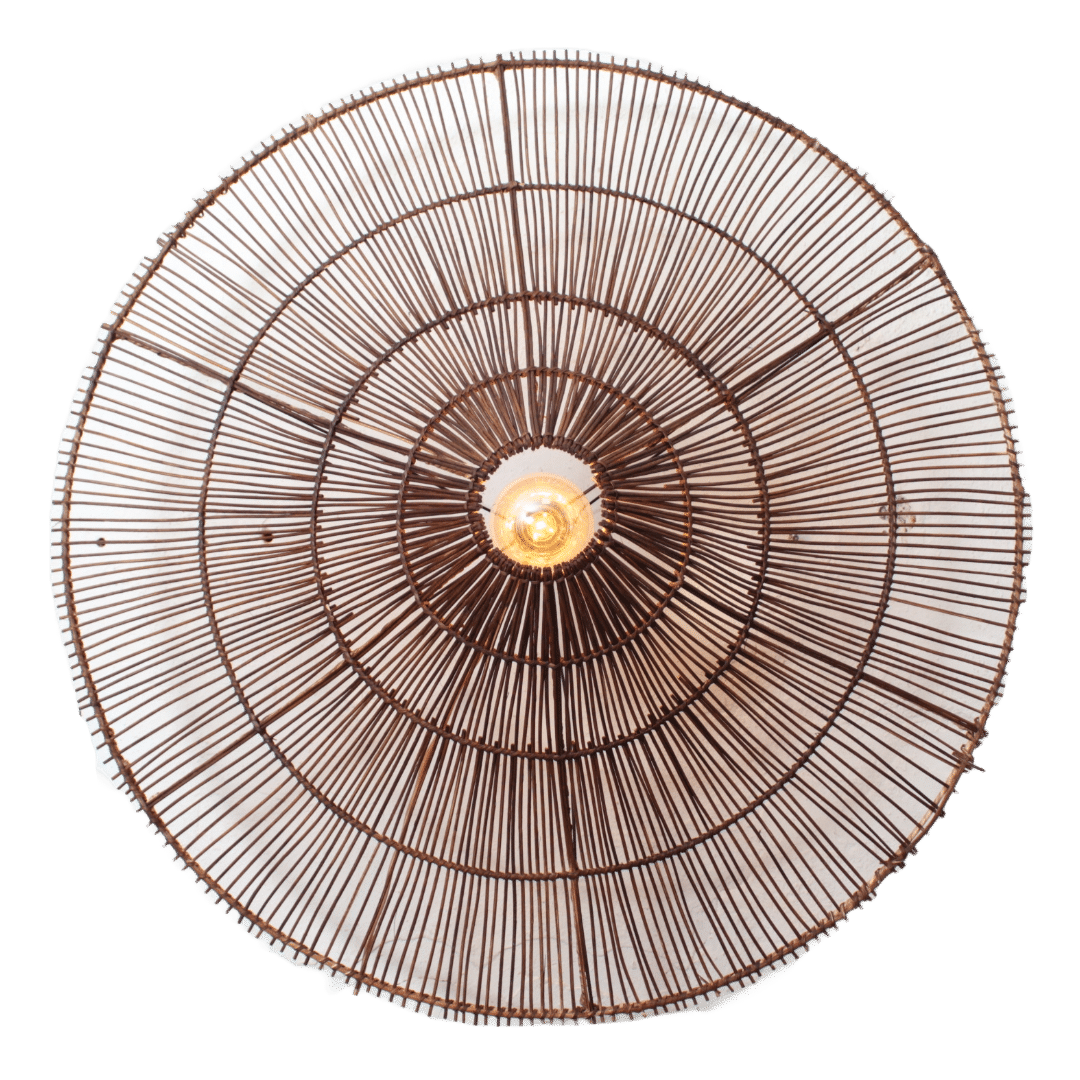 Bamboe Plafondlamp Bruin M