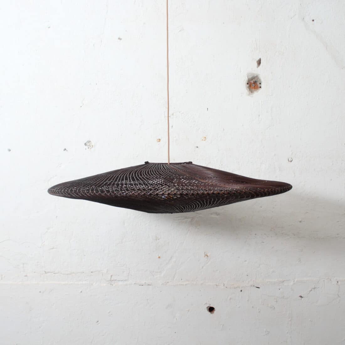 Bamboe Hanglamp Ufo Bruin L