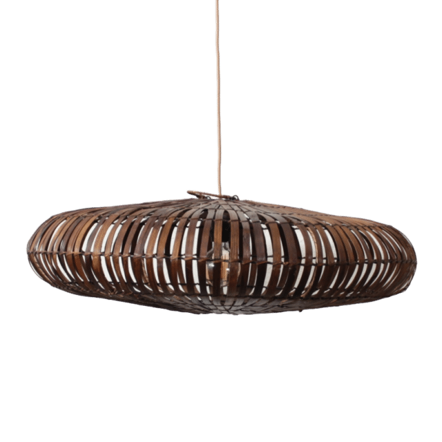 Bamboe Hanglamp Donut Bruin M