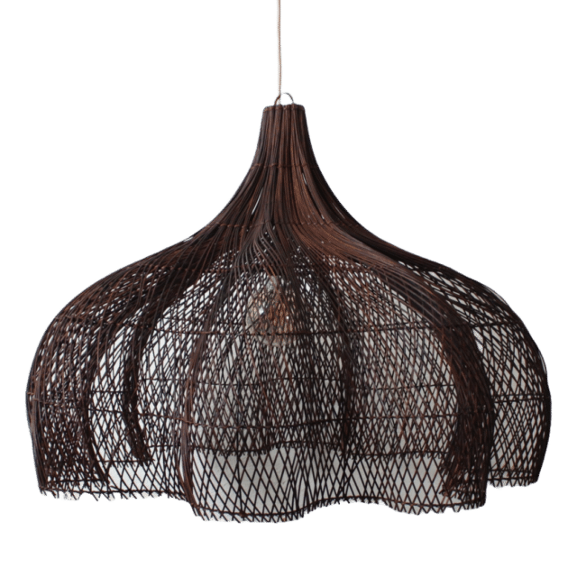 Bloem Bamboe Lamp Bruin L