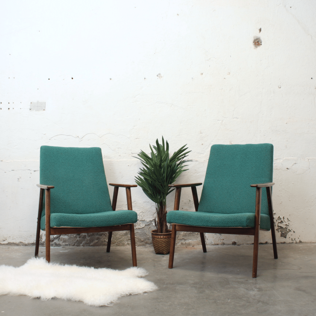 Groene Fauteuil Set