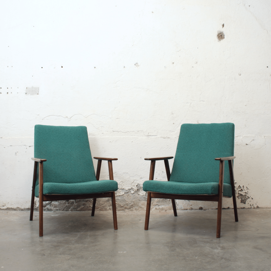 Groene Fauteuil Set