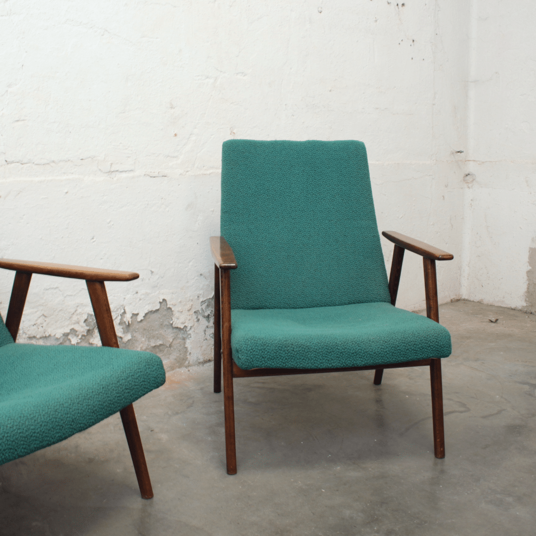 Groene Fauteuil Set