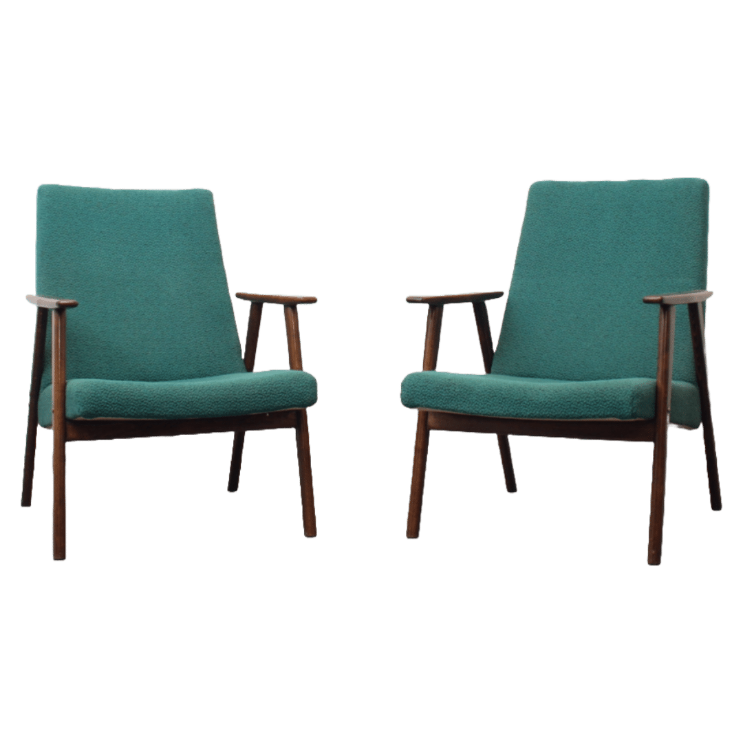 Groene Fauteuil Set